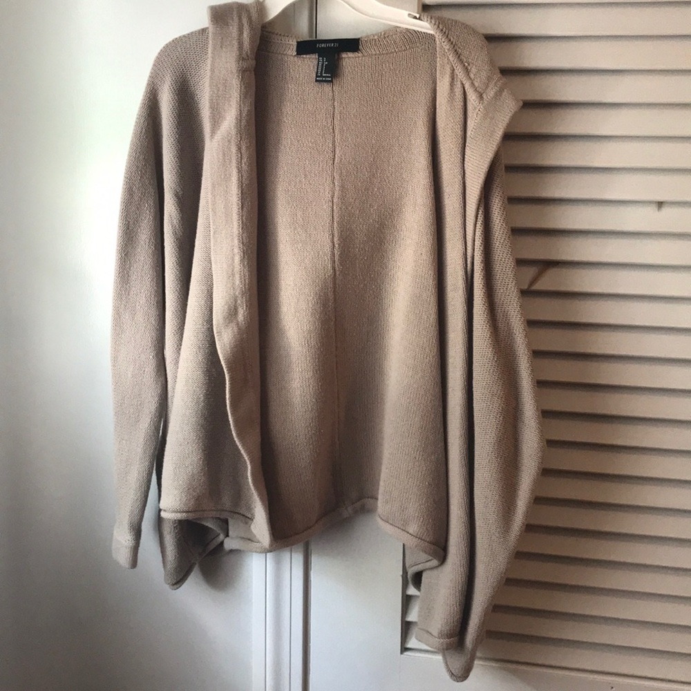 Tan Forever 21 Cardigan